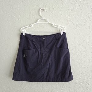 Salomon Twinskin Gray Golf Running Pickleball Outdoor Performance Hiking Skort